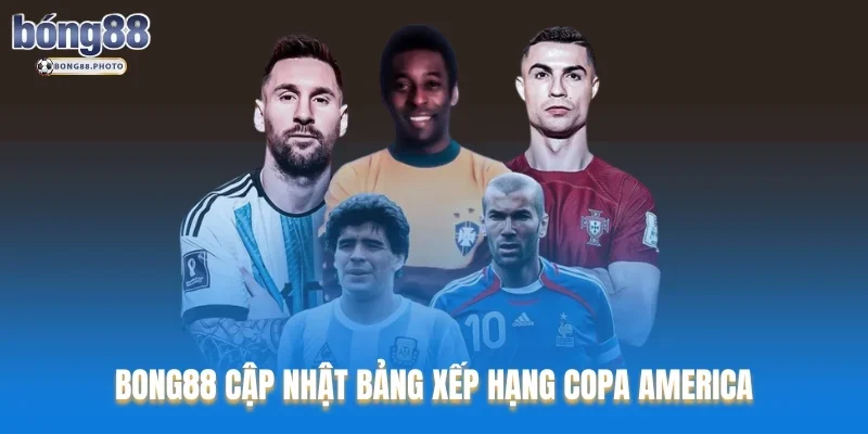 Bảng Xếp Hạng Bong88 Update Nhanh Nhất Và Kịp Thời 4 Bong88 cập nhật bảng xếp hạng Copa America
